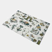 Yellowstone National Park Wildlife Pattern Deurmat (Schuin)