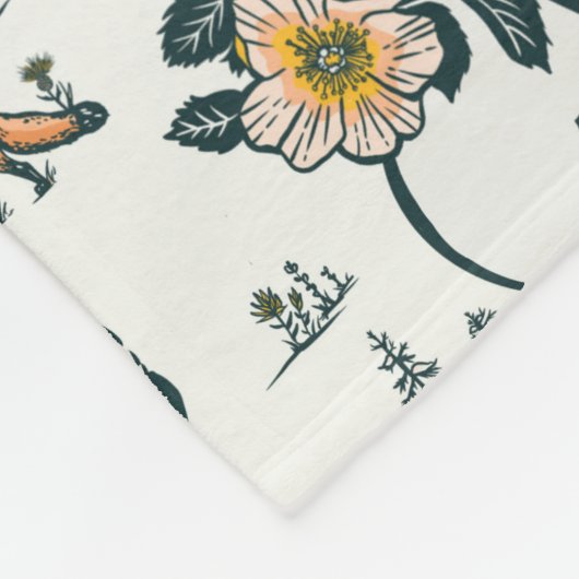 Yellowstone National Park Wildlife Pattern Fleece Deken (Hoek)