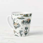 Yellowstone National Park Wildlife Pattern Latte Mok (Linkerhoek)