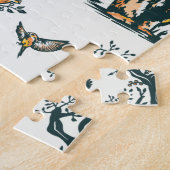 Yellowstone National Park Wildlife Pattern Legpuzzel (Zijkant)