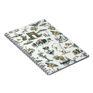 Yellowstone National Park Wildlife Pattern Notitieboek