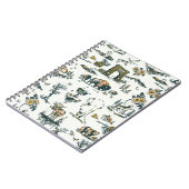 Yellowstone National Park Wildlife Pattern Notitieboek (Linkerzijde)