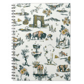 Yellowstone National Park Wildlife Pattern Notitieboek (Voorkant)