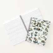 Yellowstone National Park Wildlife Pattern Notitieboek (Binnen)