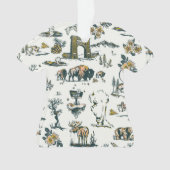 Yellowstone National Park Wildlife Pattern Ornament (voorkant)
