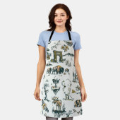 Yellowstone National Park Wildlife Pattern Schort (Gedragen)