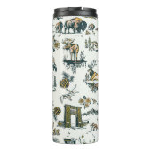 Yellowstone National Park Wildlife Pattern Thermosbeker (Achterkant)