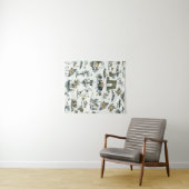 Yellowstone National Park Wildlife Pattern Wandkleed (In Situ (horizontaal))