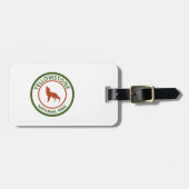 Yellowstone National Park Wolf Bagagelabel (Voorkant horizontaal)