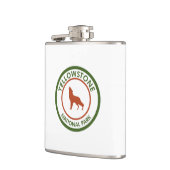 Yellowstone National Park Wolf Heupfles (Links)