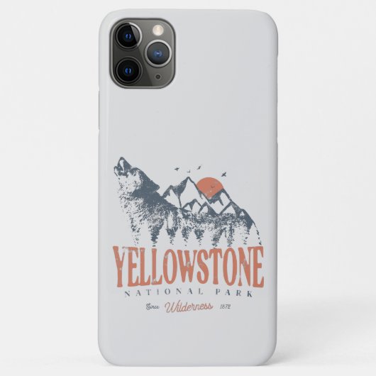 Yellowstone National Park Wolf Mountains  Case-Mate iPhone Case (Achterkant)