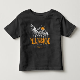 Yellowstone National Park Wolf Mountains  Kinder Shirts