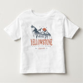 Yellowstone National Park Wolf Mountains  Kinder Shirts (Voorkant)