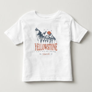 Yellowstone National Park Wolf Mountains  Kinder Shirts