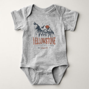 Yellowstone National Park Wolf Mountains  Romper