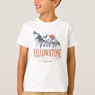 Yellowstone National Park Wolf Mountains  T-shirt