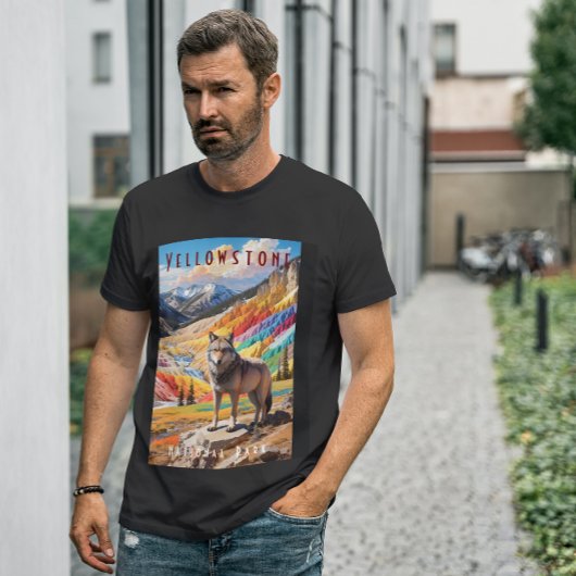 Yellowstone National Park Wolf Mountains T-shirt