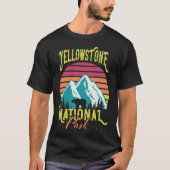 Yellowstone National Park Wolf Mountains T-shirt (Voorkant)