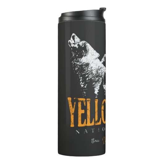 Yellowstone National Park Wolf Mountains  Thermosbeker (Gedraaid links)