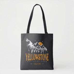 Yellowstone National Park Wolf Mountains  Tote Bag