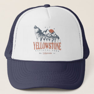 Yellowstone National Park Wolf Mountains  Trucker Pet