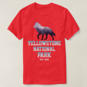 Yellowstone National Park Wolf T-shirt (Design voorkant)