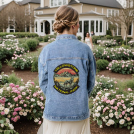 Yellowstone National Park wolfbergen Denim Jacket