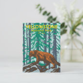 Yellowstone National Park Wolverine  Briefkaart (Staand voorkant)