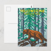 Yellowstone National Park Wolverine  Briefkaart (Voorkant / Achterkant)