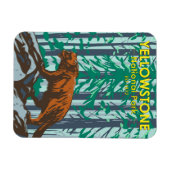 Yellowstone National Park Wolverine  Magneet (Horizontaal)