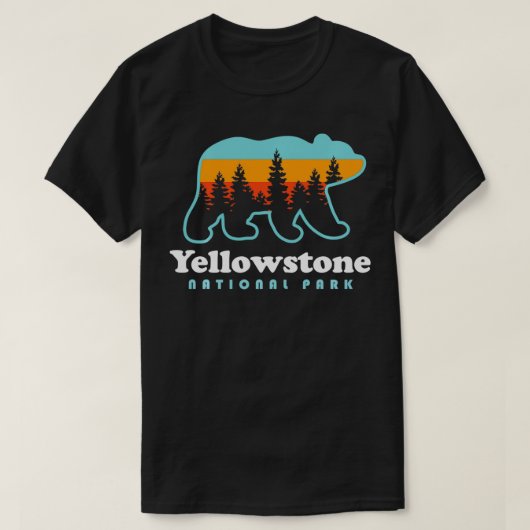 Yellowstone National Park Wyoming Beer Mannen Vrou T-shirt (Design voorkant)