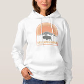 Yellowstone National Park Wyoming Bison  Hoodie (Voorkant)