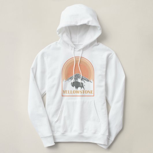 Yellowstone National Park Wyoming Bison  Hoodie (Design voorkant)