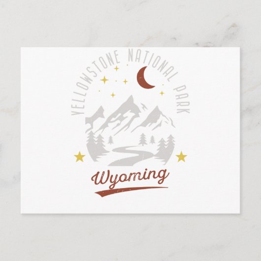  Yellowstone National Park Wyoming Briefkaart (Voorkant)