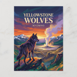 Yellowstone National Park Wyoming Briefkaart