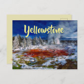 Yellowstone National Park Wyoming Briefkaart (Voorkant / Achterkant)