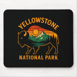 Yellowstone National Park Wyoming Buffel Bizon Su Muismat