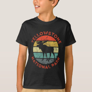 Yellowstone National Park Wyoming Eland Wandelen V T-shirt