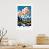 Yellowstone National Park, Wyoming en Montana Poster (Keuken)