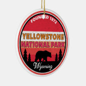 Yellowstone National Park Wyoming Keramisch Ornament (Rechts)