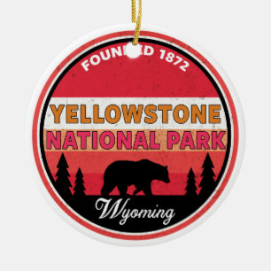 Yellowstone National Park Wyoming Keramisch Ornament
