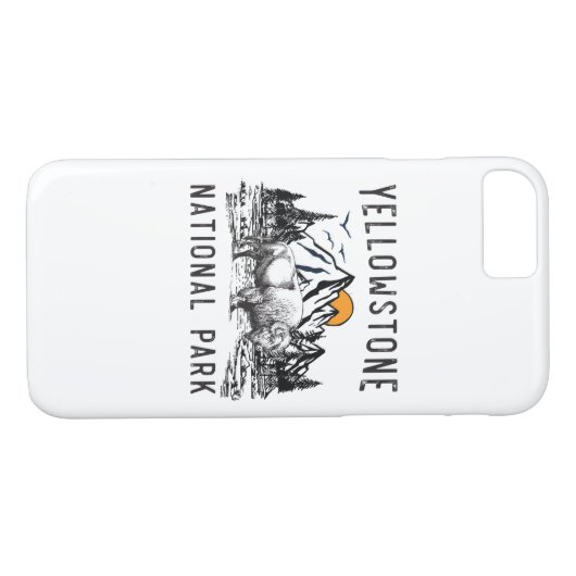 Yellowstone National Park Wyoming Mountain Case-Mate iPhone Case (Achterkant (Horizontaal))