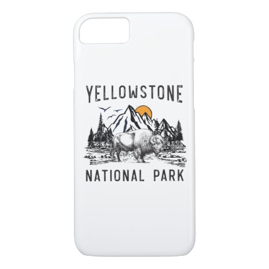 Yellowstone National Park Wyoming Mountain Case-Mate iPhone Case (Achterkant)