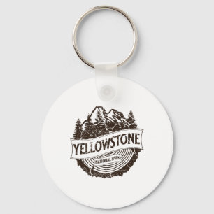 Yellowstone National Park Wyoming Natuur Wandelen Sleutelhanger