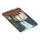 Yellowstone National Park, Wyoming-reisposter Magneet (Rechterzijde)