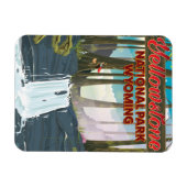 Yellowstone National Park, Wyoming-reisposter Magneet (Horizontaal)