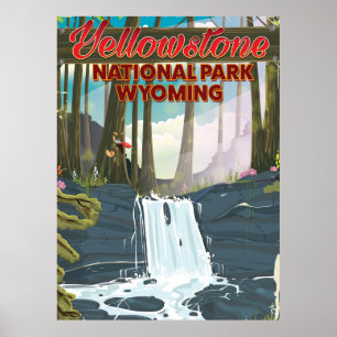 Yellowstone National Park, Wyoming-reisposter Poster