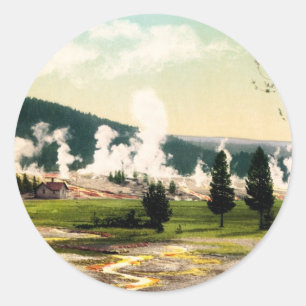 Yellowstone National Park Wyoming Ronde Sticker