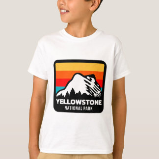 Yellowstone National Park Wyoming Sunset Family Tr T-shirt
