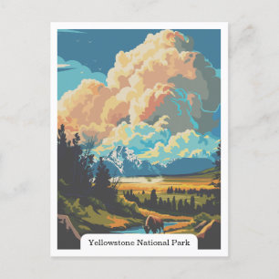 Yellowstone National Park Wyoming USA Briefkaart